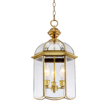 All copper outdoor waterproof chandelier European courtyard lamp Villa staircase corridor lamp outdoor balcony Pavilion Pavilion Pavilion lamp