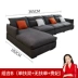 Sofa vải cao su Bắc Âu tối giản hiện đại căn hộ nhỏ ánh sáng sang trọng cao cấp cotton và lanh sofa phòng khách kết hợp góc - Ghế sô pha