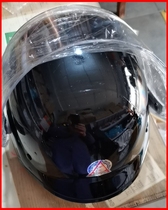 Security black German mask helmet motorcycle glass fiber reinforced plastic helmet safety protection black duty helmet security PC