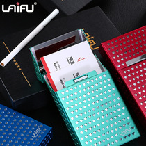 Brand Hollow Love Punch 20 Aluminum Alloy Magnetized Heart-shaped New Ultra-thin Thickened Transparent Pressure-proof Hard Box