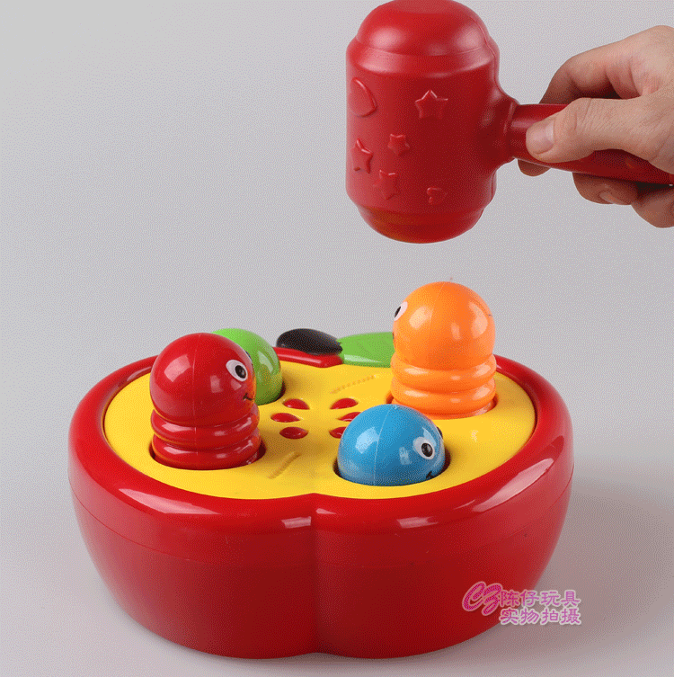 锻炼宝宝手眼协调能力动手/敲打虫虫 打地鼠玩具宝宝玩具