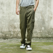 VINTAMERI American Xinjiang long staple cotton 14oz military vintage waist straight tube CHINOS tooling M65 trousers