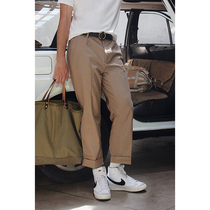 VINTAMERI DuPont Yarn X Xinjiang Long-staple Cotton Vintage Daily Leisure American CHINOS Straight ankle-length pants