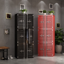 Loft storage cabinet industrial style wardrobe gym locker container locker retro cloakroom shoe cabinet