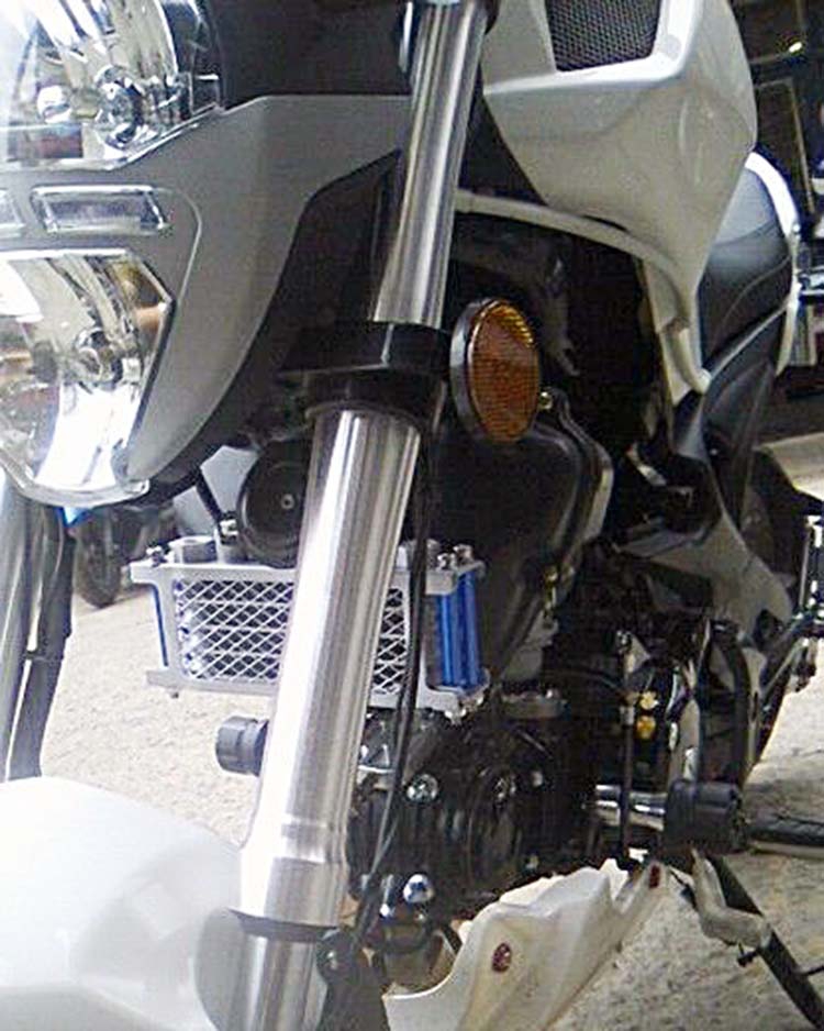 摩托车田msx125小猴子银钢小怪兽yg12改装油冷器机油冷却器