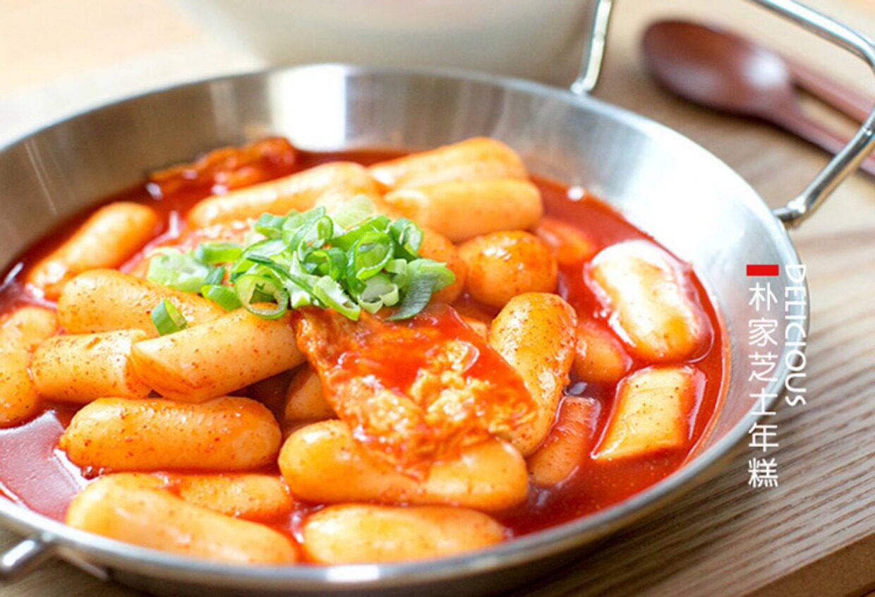 芝士年糕夹心韩式芝心年糕条韩国炒年糕火锅食材起司拉丝年糕500g_双