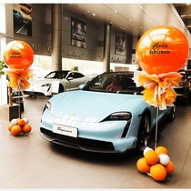 36-inch Orange plus water base balloon column mall event car shop opening anniversary store decoration decoration balloon