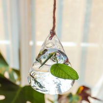 zakka geometric transparent glass vase home accessories home furnishings home glass bottle