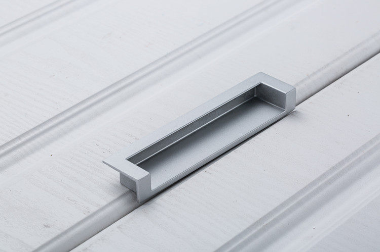 嵌入式暗扣手黑色内抽屉移门暗装橱柜衣柜门拉手锌合金现代简约把