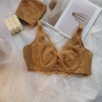 Light-ripenable teenage girl high-end series lace water crystal cup Soft steel ring comfortable to gather breathing underwear