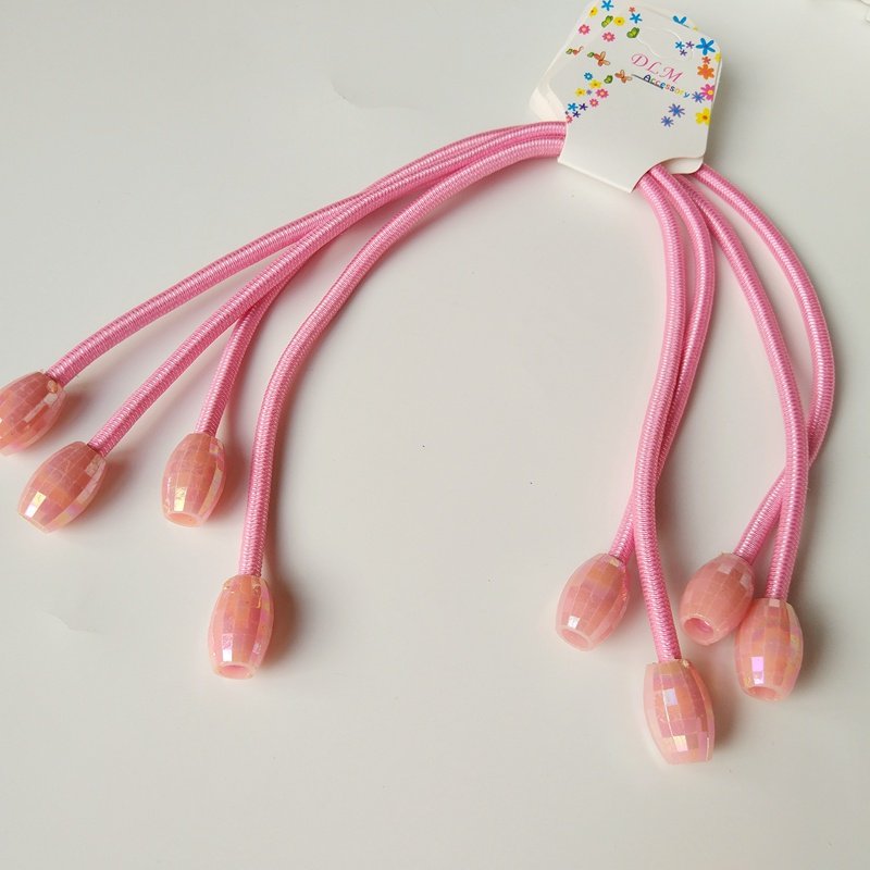 韩版儿童简约高弹力橡皮筋长发绳扎马尾辫子不伤发头绳松紧带发饰