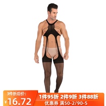 Sex stockings foot fetish seduction sex pajamas mens sexy sex underwear mens tight one-piece