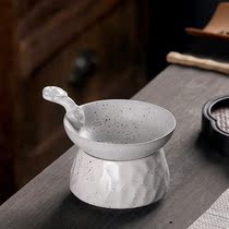 Tea leak tea filter filter coarse ceramic kung fu tea set accessories tea filter funnel heat-resistant fair cup tea set
