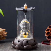 Reverse incense burner Creative Glass creative home furnishings Wukong Tan viewing the great sage returning ceramic tea ceremony aroma diffuser