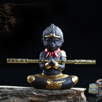 Zisha Qi Tian Dasheng boutique tea pet ornaments fish tank landscaping monkey Monkey King car table tea set to raise tea
