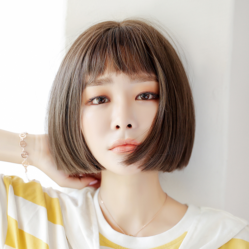 假发女短发圆脸bobo韩国波波头帅气中性修脸蓬松自然逼真空气刘海