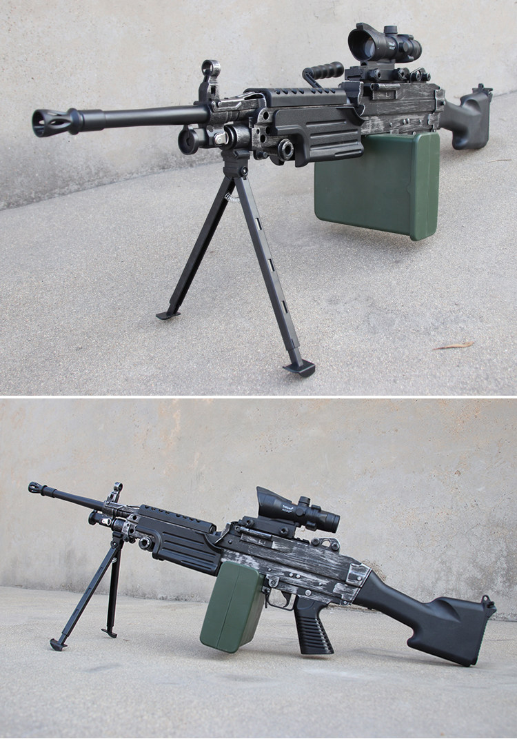 绝地求生吃鸡m249水弹枪电动连发机枪模型男孩水蛋抢儿童玩具枪