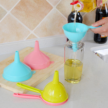 Plastic long handle large caliber funnel household kitchen jug small funnel oil pot Liquid Dispensing tool oil leak