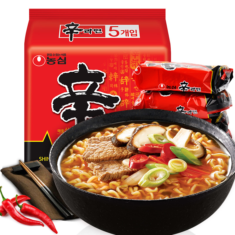 south korea imported nongshim shin ramen korean-style instant noodles