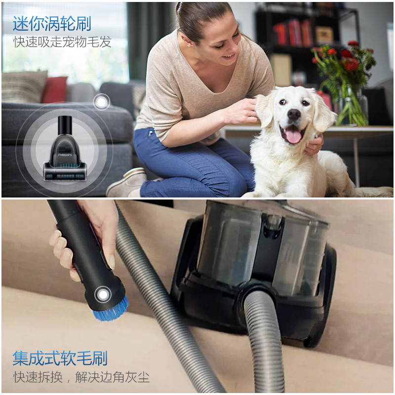 philips vacuum cleaner home small powerful high-power fc9732 vacuum cleaner handheld vacuum cleaner genuine flagship
