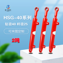 40 cylinder diameter 2 tons two-way hydraulic cylinder hydraulic cylinder small two-way hydraulic cylinder double-acting hydraulic cylinder