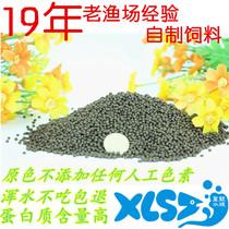 Fisheries homemade fish food feed blood parrot map Arhan obvious color does not muddy water ornamental fish food