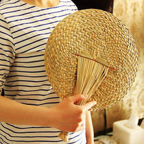Pure handmade pure natural wheat straw woven straw big fan handmade baby fan to repel mosquitoes to cool off