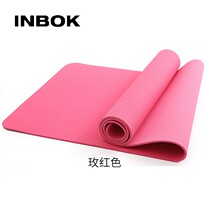 INBOK yoga mat TPE single two-color non-slip fitness mat Yoga for Beginners without smell 6mm