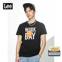 Lee mall with the same 21 spring and summer new standard edition multi-color pure cotton short-sleeved T-shirt mens trend L439373RX