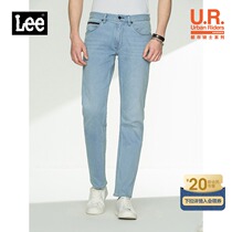 Lee City Knight 21 spring and summer new 726 medium waist standard straight feet light blue mens jeans L12726CSCBKJ