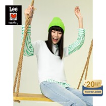 (Keith Haring joint)Lee 21 autumn new boyfriend edition multi-color womens short-sleeved T-shirt LWT001292