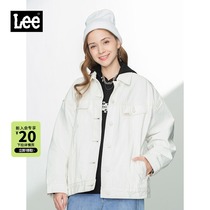 Lee mall with 21 autumn and winter New Oversize white denim coat LWT0012745TQ-005
