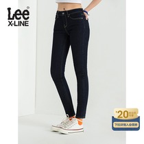 LeeXLINE418 skinny narrow feet dark female jeans show thin LWN4184EX898