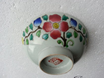 Antique miscellaneous Republic of China Pastel porcelain bowl Handed down antique collection Play bag Old fidelity