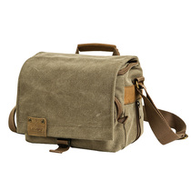 LOVEPS SLR camera bag photo bag shoulder cross-body portable outdoor canvas waterproof micro single bag camera bag