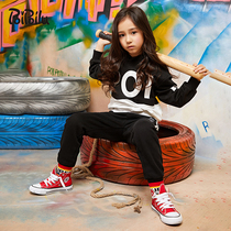 Girls Spring and Autumn Festival with hat and clothing headsets Han version Chains Han version Chains Fairy Autumn Clothing Fashion Foreign Air Blouse 12-15