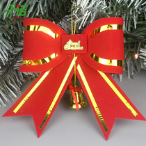 Thousand Connaught Christmas decorations Christmas tree hanging 15cm Red bow bells Phnom Penh bow three-dimensional red knot