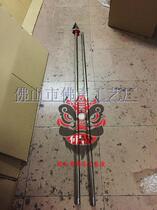 Value popular stainless steel flagpole inserted flag pole stand lion dance Dragon Dance supplies performance props lion lion lion head