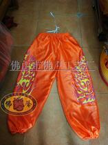 Value popular Foshan traditional printing lion pants South Lion team costume lion lion drum performance props manufacturers