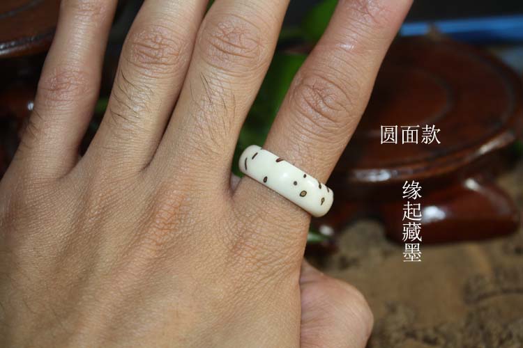 缘起藏墨推荐千眼菩提戒指指环食指尾戒男女同款手工制作全国包邮_7折