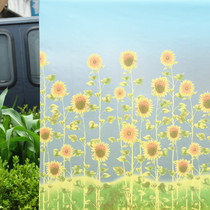 Sunflower self-adhesive frosted glass film balcony bathroom horizontal window stickers transparent opaque window paper