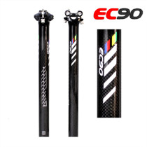 ec90 carbon fiber bicycle seatpost road bike seat rod Mountain bike seat cushion rod bright light