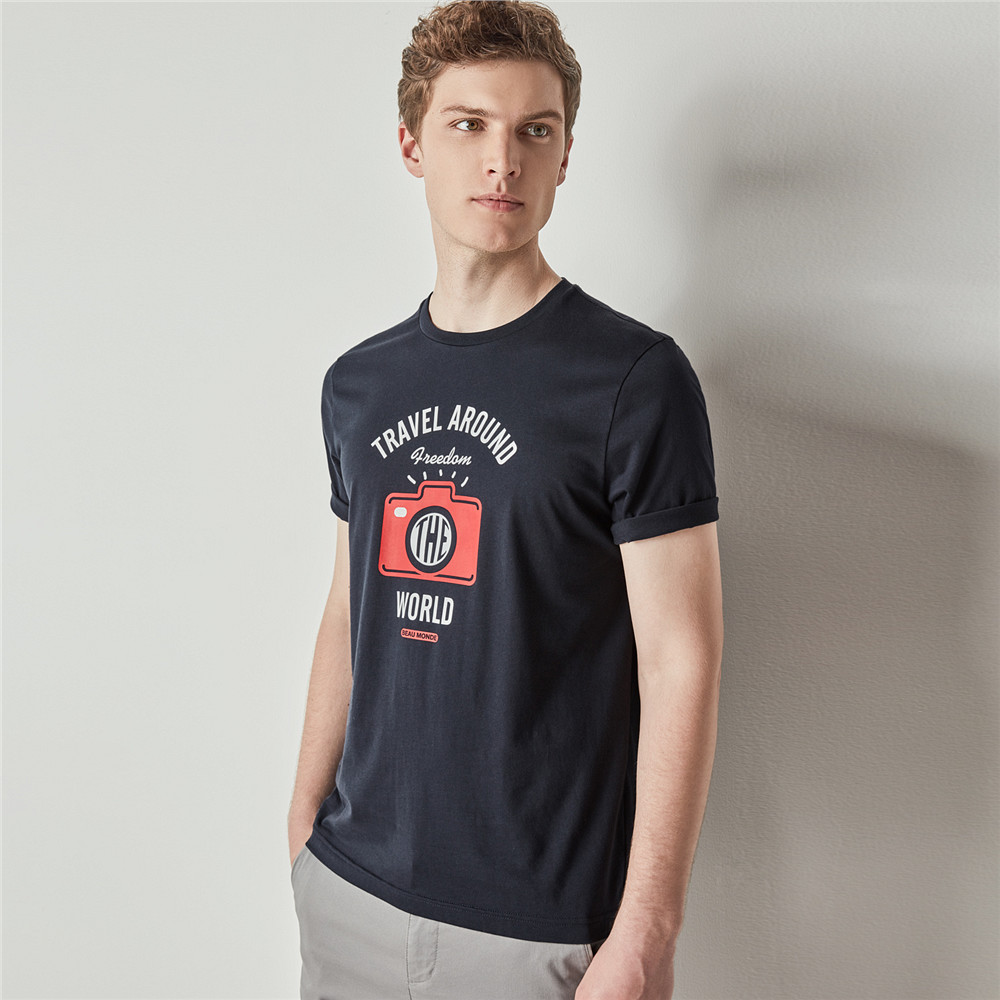 4日0点: giordano 佐丹奴 13098202 男士纯棉t恤衫