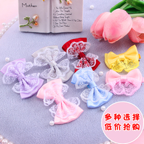 Childrens hairpin headdress Girls  hair accessories Princess lady Cute baby bow hairpin Infant side clip