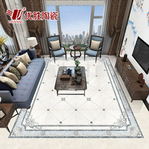Modern simple aisle Corridor entrance Living room 800x800 parquet floor tiles Non-slip wear-resistant dining room cast crystal tiles