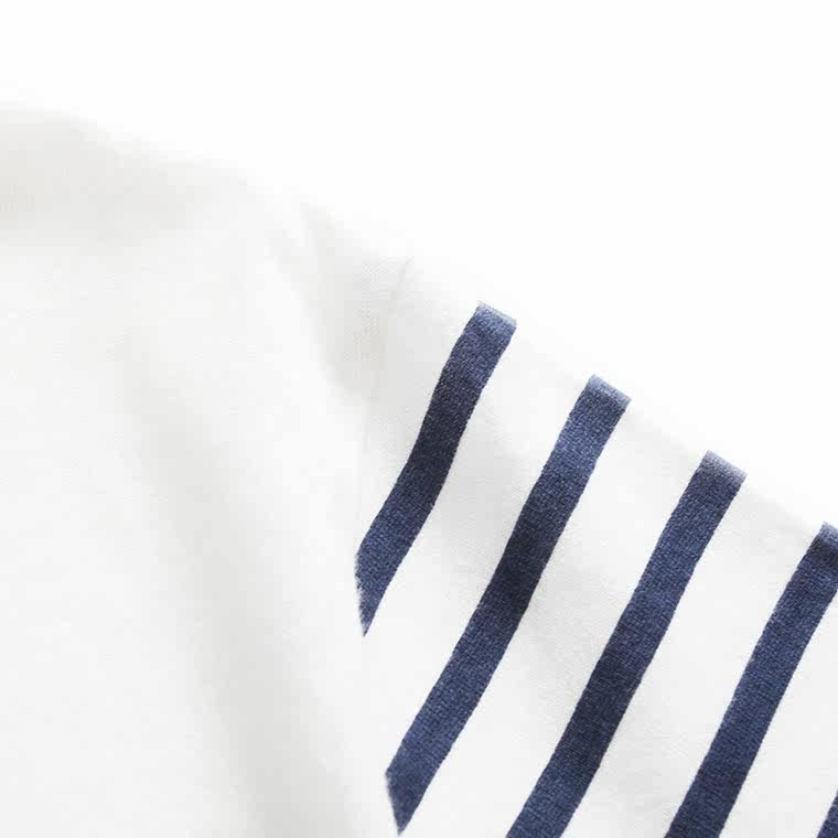 马克华菲短袖T恤2015夏新品男士修身条纹拼接纯棉上衣 渐变