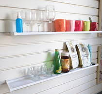 PVC slot board display stand Special layer bracket shelf bracket bracket slot board bracket hook shelf