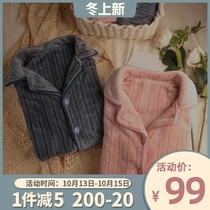 NEW couple pajamas men and women autumn and winter thickened flannel long sleeve home clothing warm set mens pajamas