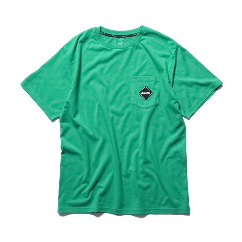 ウェア F.C.R.B. BIG VERTICAL LOGO POCKET TEE F.C.Real Bristol エフシーレアルブリストル 21SS BIG VERTICAL