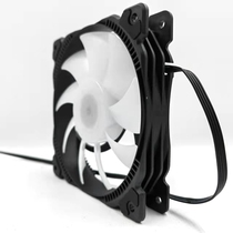 Wholesale 12CM Desktop 9CM Colorful Mute Temperature-controlled Heat Dissipation Case replacement CPU radiator Fan leaf with lamp